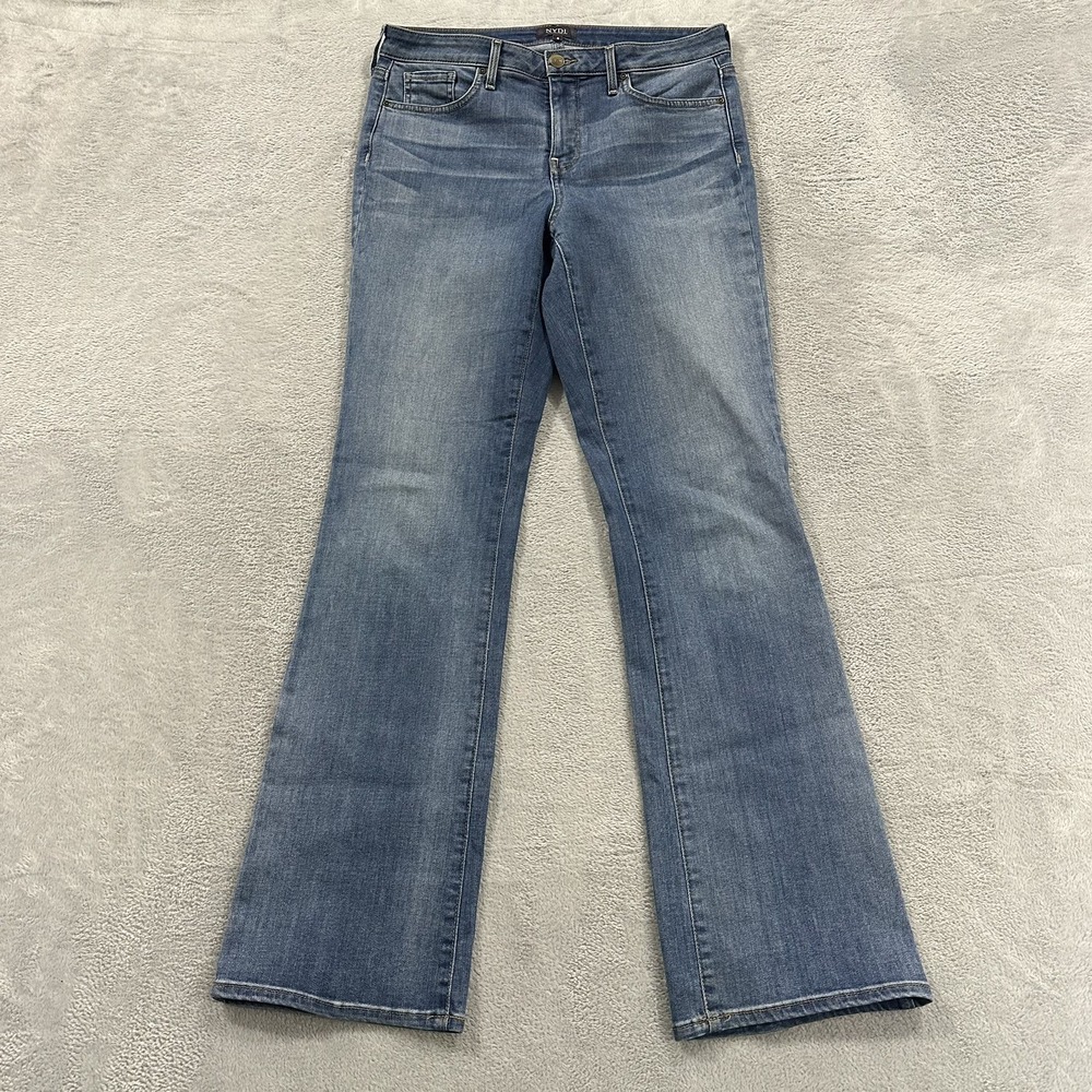 NYDJ Jeans Women 8 Blue Barbara Bootcut Western Trendy Y2K LiftxTuck